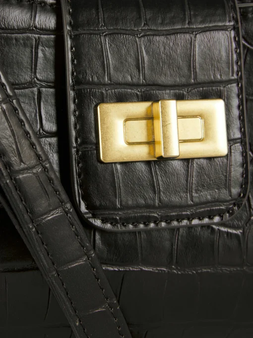 Mock Croc Shoulder Bag
