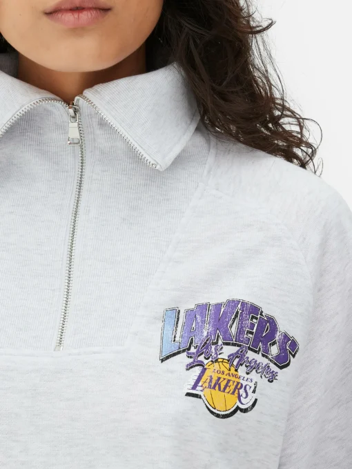 NBA Los Angeles Lakers Half Zip Sweatshirt