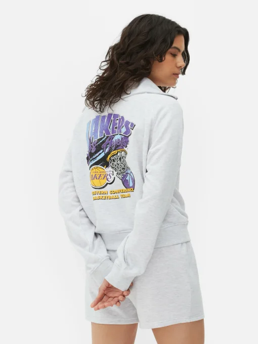 NBA Los Angeles Lakers Half Zip Sweatshirt