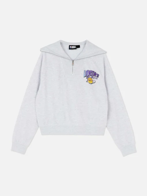 NBA Los Angeles Lakers Half Zip Sweatshirt