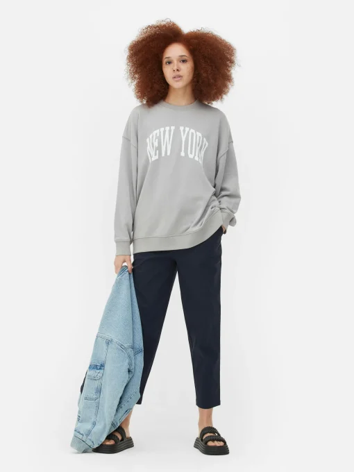 New York Oversized Graphic Sweatshirt