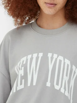 New York Oversized Graphic Sweatshirt