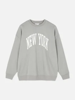 New York Oversized Graphic Sweatshirt
