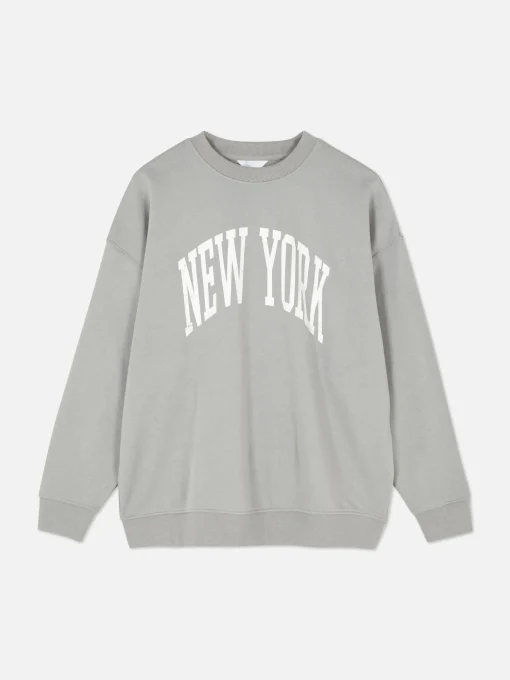 New York Oversized Graphic Sweatshirt