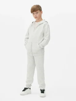 Older Boy Textured Zip Hoodie