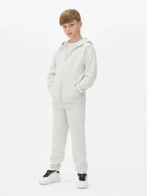 Older Boy Textured Zip Hoodie