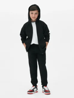 Older Boy Textured Zip Hoodie