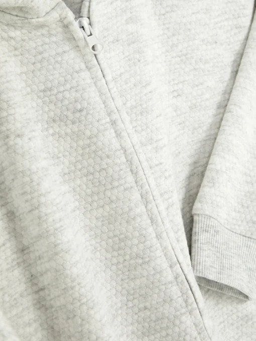 Older Boy Textured Zip Hoodie