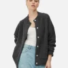 Oversized Knit Bomber Jacket