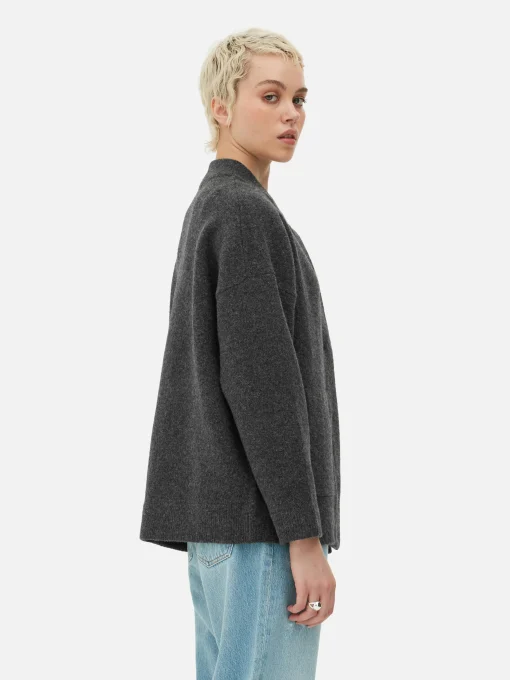 Oversized Knit Bomber Jacket
