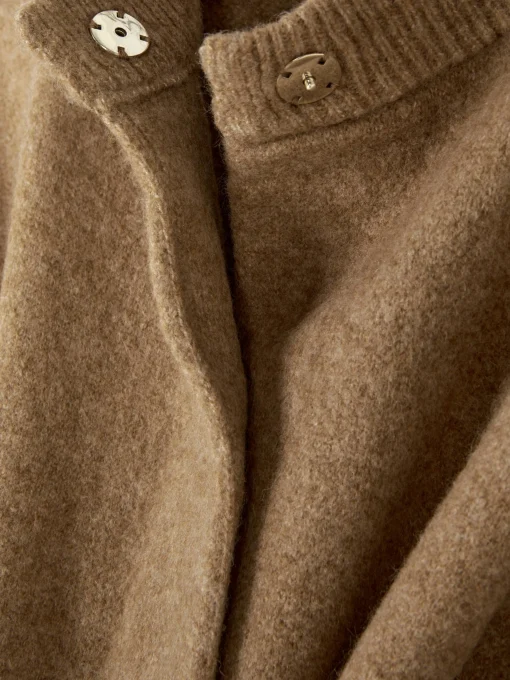 Oversized Knit Bomber Jacket