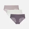 3-Pack Invisible Lace-Back Brazilian Briefs