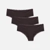 3-Pack Lace Trim Hipster Briefs