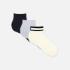 3-Pack Microfiber Quarter Length Crew Socks