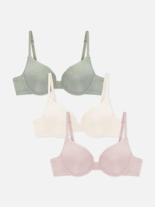 3-Pack Microfibre Push Up Bras
