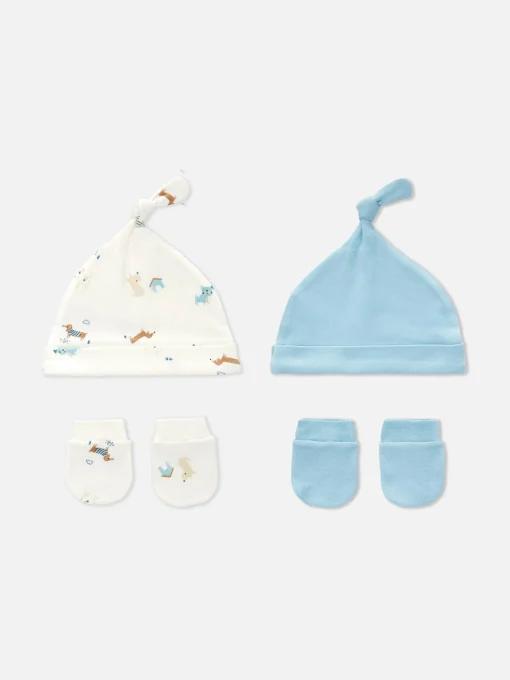 2-Pack Mixed Hat And Mittens Set