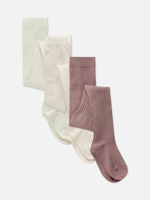 3-Pack Mixed Ribbed Tights