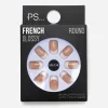 36-Pack PS French Round Faux Nails