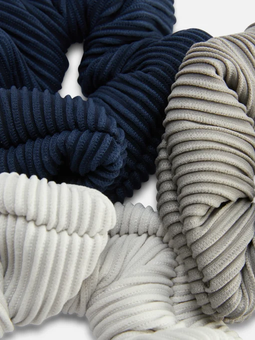 3-Pack Ribbed Scrunchies