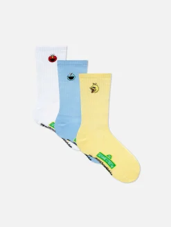 3-Pack Sesame Street Crew Socks