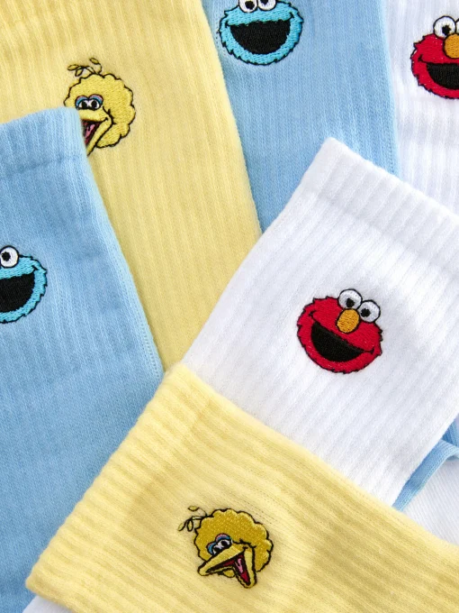 3-Pack Sesame Street Crew Socks
