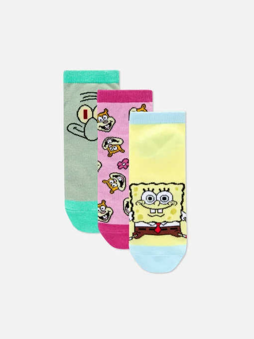 3-Pack SpongeBob SquarePants Sneaker Socks