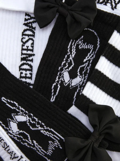 3-Pack Wednesday Addams Crew Socks