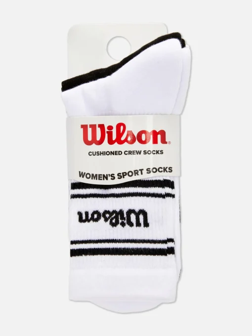 3-Pack Wilson Cushioned Crew Socks