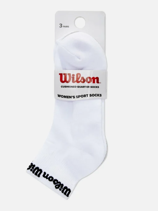 3-Pack Wilson Quarter Crew Socks