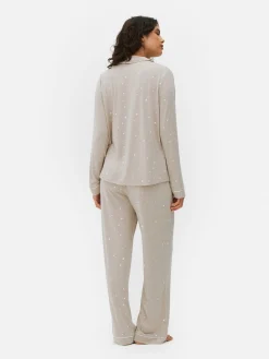 Printed Boyfriend Pajamas