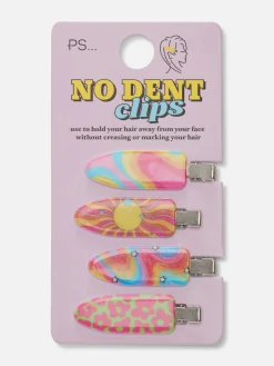PS Patterned No Dent Hair Clips