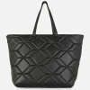 Quilted Faux Leather Shopper