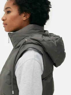 Quilted Hooded Vest