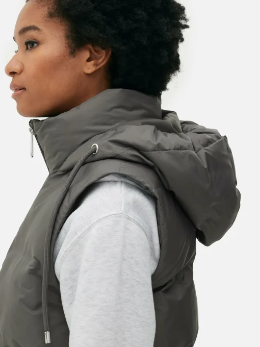 Quilted Hooded Vest