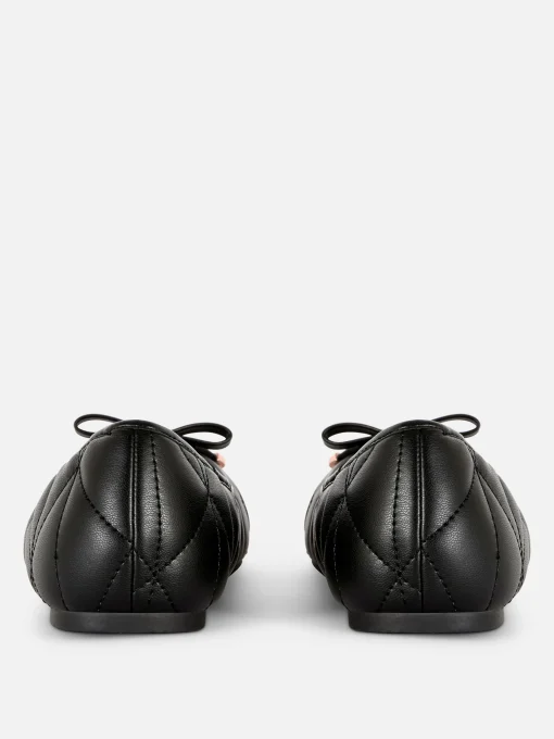Quilted Toe Cap Ballerinas