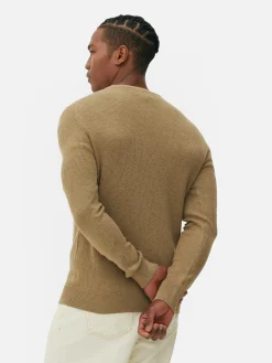 Ribbed Crew Neck Sweater