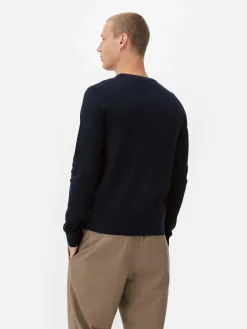 Ribbed Crew Neck Sweater