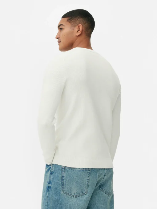 Ribbed Crew Neck Sweater