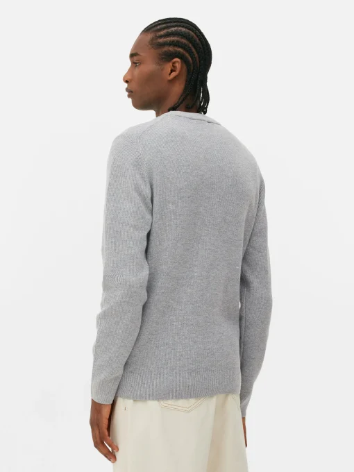 Ribbed Crew Neck Sweater