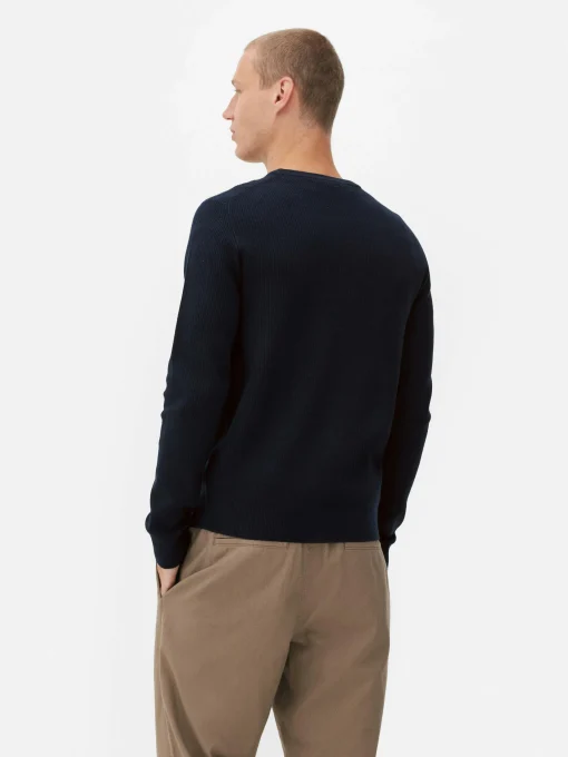 Ribbed Crew Neck Sweater