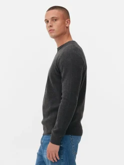Ribbed Crew Neck Sweater