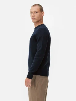 Ribbed Crew Neck Sweater