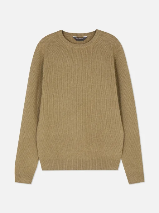 Ribbed Crew Neck Sweater