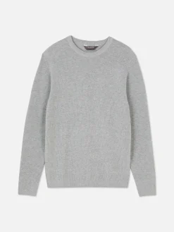 Ribbed Crew Neck Sweater