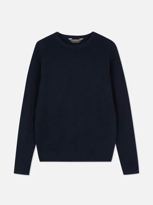 Ribbed Crew Neck Sweater
