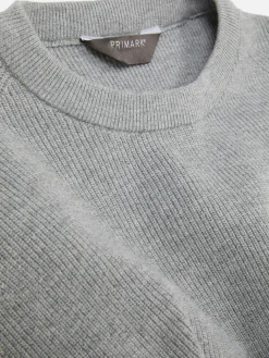 Ribbed Crew Neck Sweater
