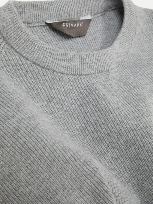 Ribbed Crew Neck Sweater