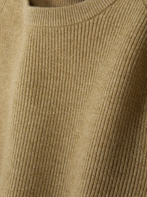 Ribbed Crew Neck Sweater