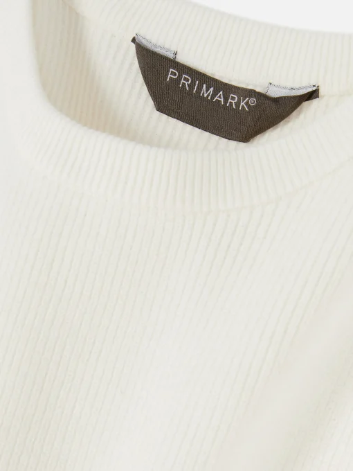 Ribbed Crew Neck Sweater
