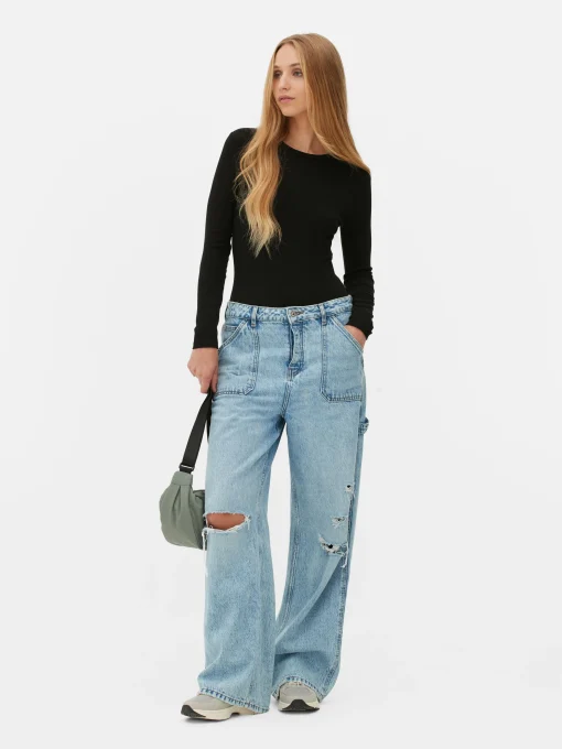 Ribbed Long Sleeve Bodysuit